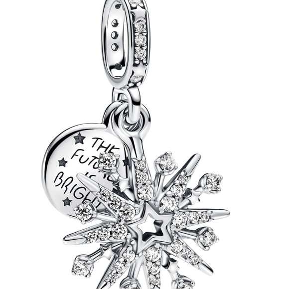Pandora Silver Snowflake Pendant - Picture 2 of 7